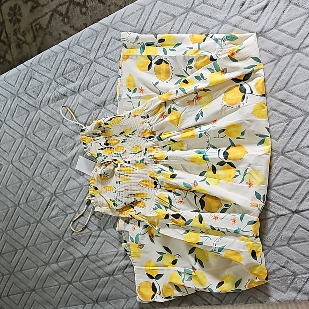 H&M lemon dress